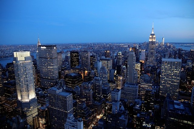 Cosa fare a New York la sera vista dall'alto