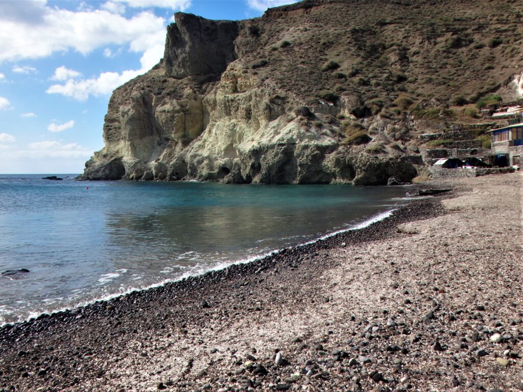 Spiaggia di Kambia a Santorini