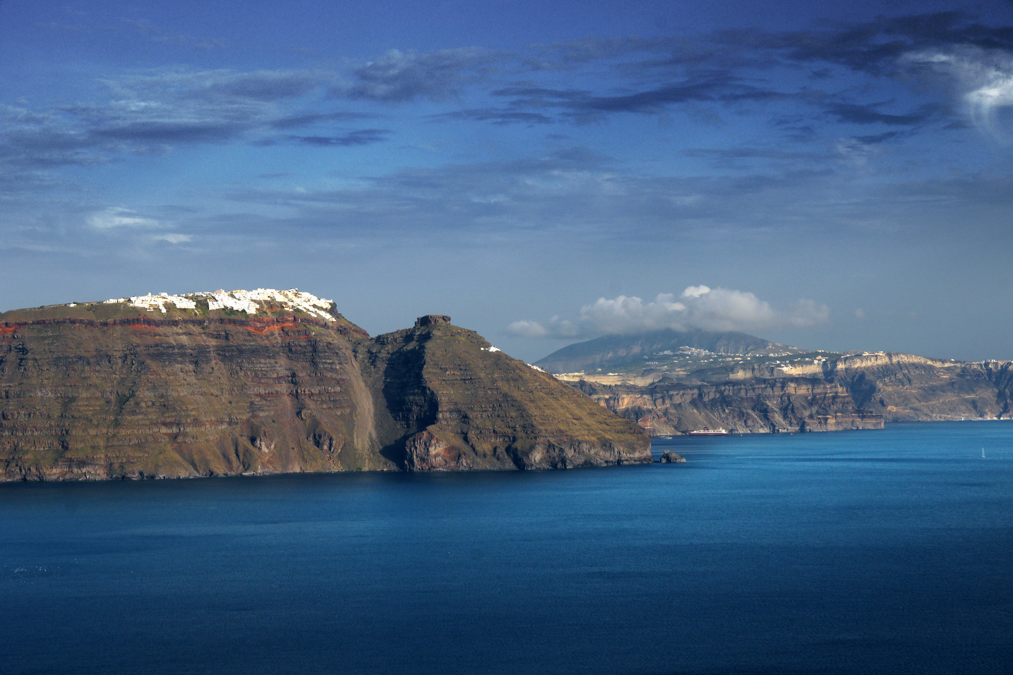 Panorama dell'isola di Santorini