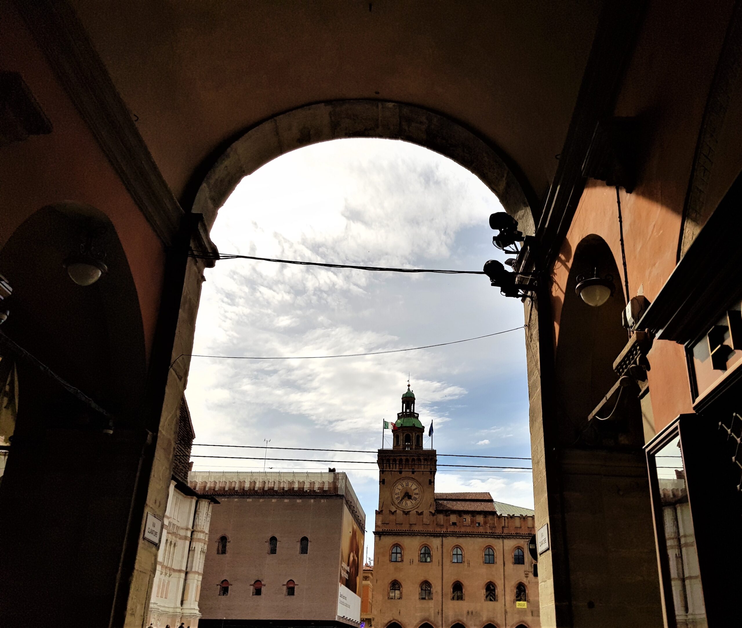 Scorcio di Piazza Maggiore a Bologna