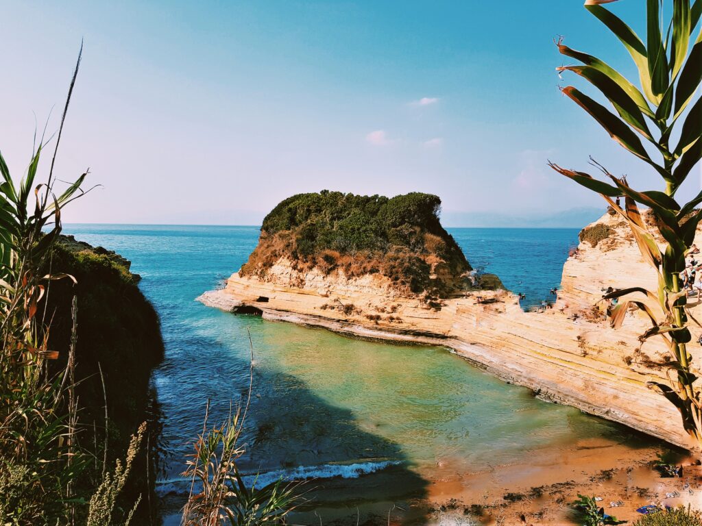 Il Canal d'Amour nella località di Sidari a Corfù