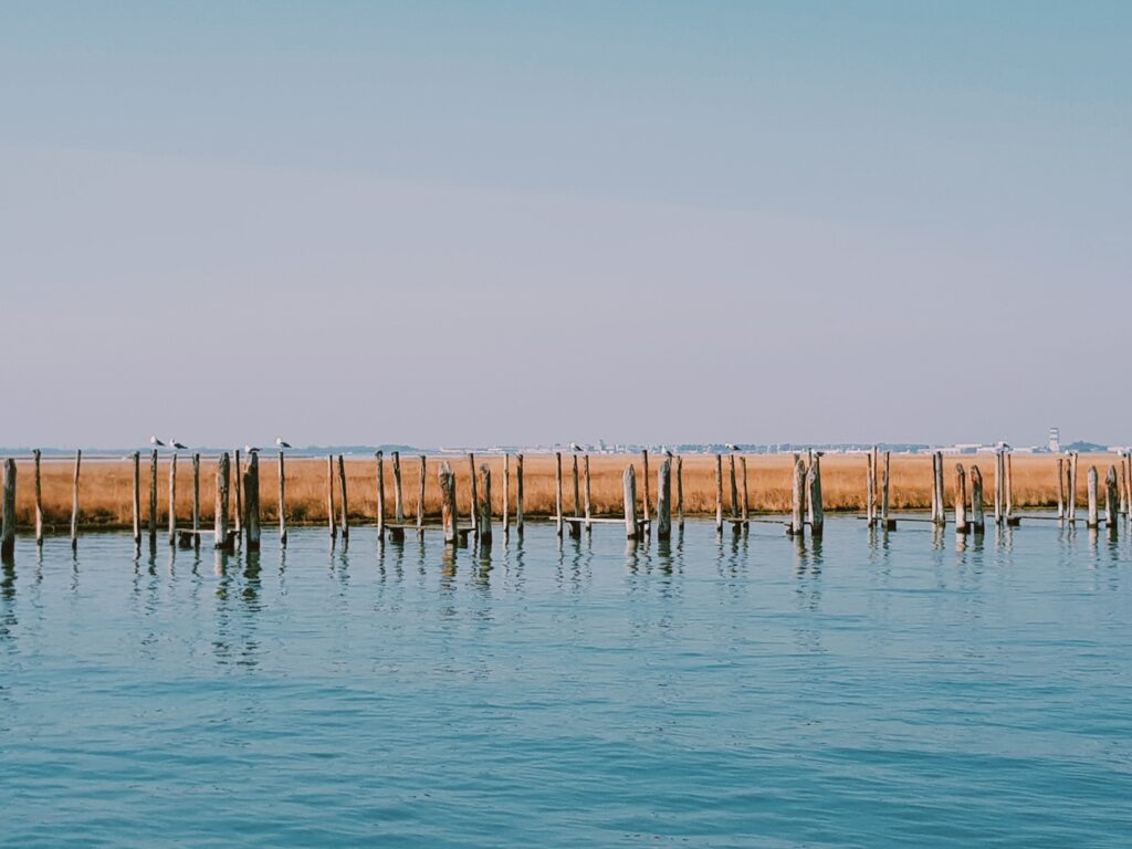 Panorama di Torcello nella laguna veneziana