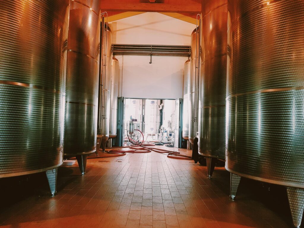 I silos per la produzione del vino con metodo Charmat