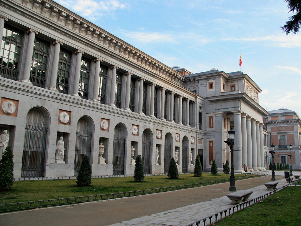Facciata del museo del Prado a Madrid