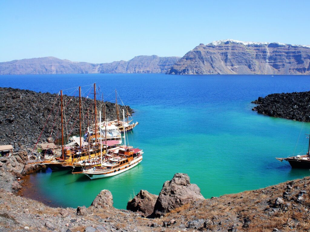 Caldera di Santorini: l'isola di Nea kameni