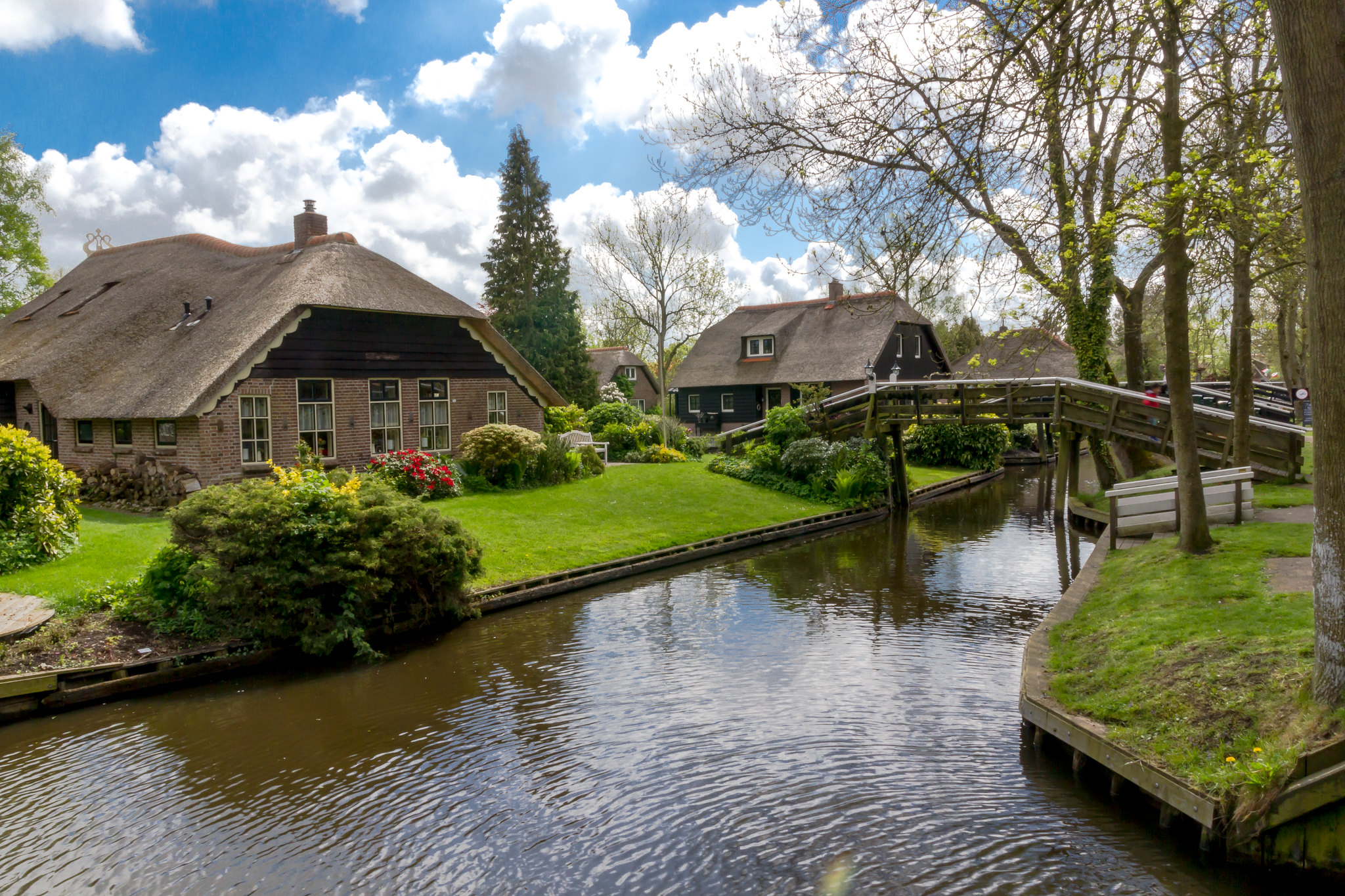 Paesaggio del villaggio di Giethoorn